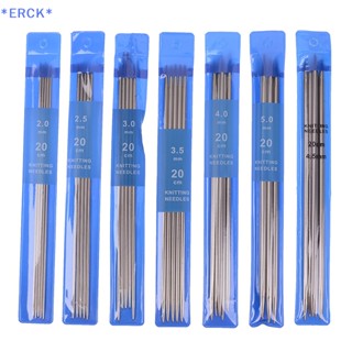 Erck&gt; ใหม่ ตะขอถักโครเชต์ สเตนเลส 20 ซม. DIY 35 ชิ้น