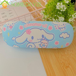 SOMEDAYZL กล่องแว่นตากันแดด หนัง PU ลายการ์ตูน Kuromi Rabbit Cinnamoroll สไตล์เกาหลี สําหรับเด็ก