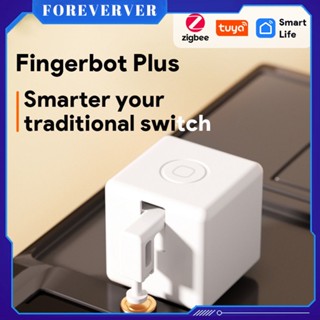 Tuya Zigbee Fingerbot Plus Smart Fingerbot Switch Button Pusher Smart Life Timer การควบคุมด้วยเสียงทำงานร่วมกับ Alexa Google Assistant fore