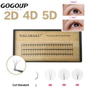 GOGOUP ขนตาปลอม 2D 4D 5D แฮนด์เมด ดูเป็นธรรมชาติ