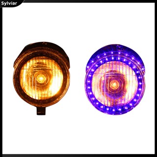 [sylviar] อะไหล่ไฟหน้ารถจักรยานยนต์ Led 12v กันน้ํา สไตล์เรโทร