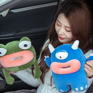 Car Armrest Box Tissue Box Cartoon Chair Back Car Paper Extraction Hanging Cute Car Interior Decoration tissue box