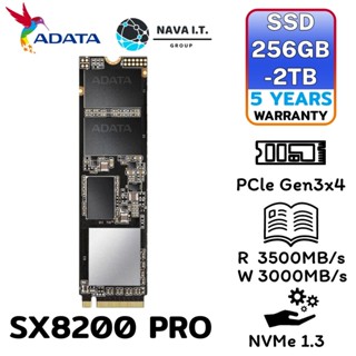 COINSคืน15%⚡FB9JMZV6⚡ ADATA XPG 256GB/ 512GB/ 1TB/ 2TB SSD รุ่น SX8200 PRO PCIE GEN3X4 M.2 2280