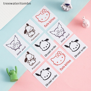 Tt สติกเกอร์ ลายการ์ตูน Hello Kitty Kuromi สําหรับตกแต่งสมุดไดอารี่ อัลบั้ม 10 ชิ้น