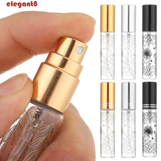 ELEGANT ขวดสเปรย์น้ําหอมเปล่า ขนาดเล็ก แบบพกพา สีทอง สีเงิน สีดํา