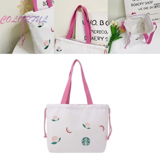 【COLORFUL】Carry Bag Access Kitchen Storage &amp; Organization Large Capacity Canvas Bag