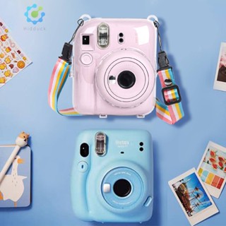 เคสกระเป๋าใส่กล้อง PC ประดับคริสตัล ขนาดเล็ก สําหรับกล้อง Instax Mini12 [Hidduck.th]