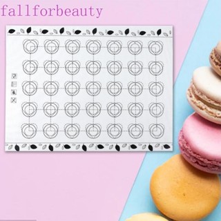 FALLFORBEAUTY เสื่อซิลิโคน ทนความร้อนสูง สําหรับทําคุ้กกี้ เบเกอรี่