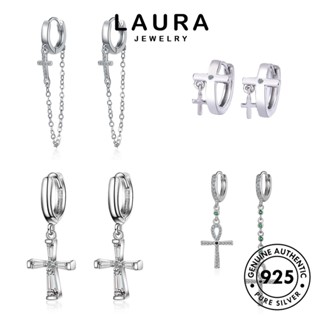 Laura Jewelry ต่างหูห่วงเงิน 925 สีทอง เรียบง่าย เครื่องประดับ สําหรับผู้หญิง M094