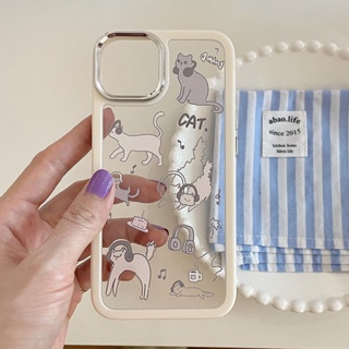 เคสโทรศัพท์มือถือแบบแข็ง ลายลูกแมว สําหรับ iPhone 11 12 12Pro 12ProMax 13 13Pro 13ProMax 14 14Pro 14ProMax