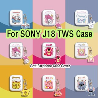 【Case Home】เคสหูฟัง แบบนิ่ม ลายการ์ตูนอนิเมะ สําหรับ SONY J18 TWS SONY J18 TWS