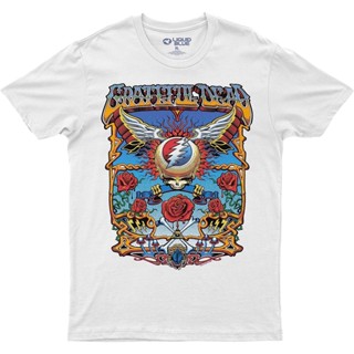 เสื้อยืด ลาย Grateful Dead Flying Syf Aoxomoxoa สีฟ้า