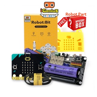 ฟรี🎁ของแถม! บอร์ดเสริม ของแท้ แถมเคส พร้อมบอร์ด ไมโครบิต v2 บอร์ดขยาย Kittenbot Robotbit Expansion Board microbit