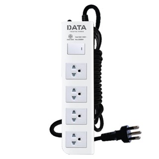 DATA รางปลั๊กไฟ มอก. 4 ช่อง 3 เมตร รุ่น DT4118 สีขาว