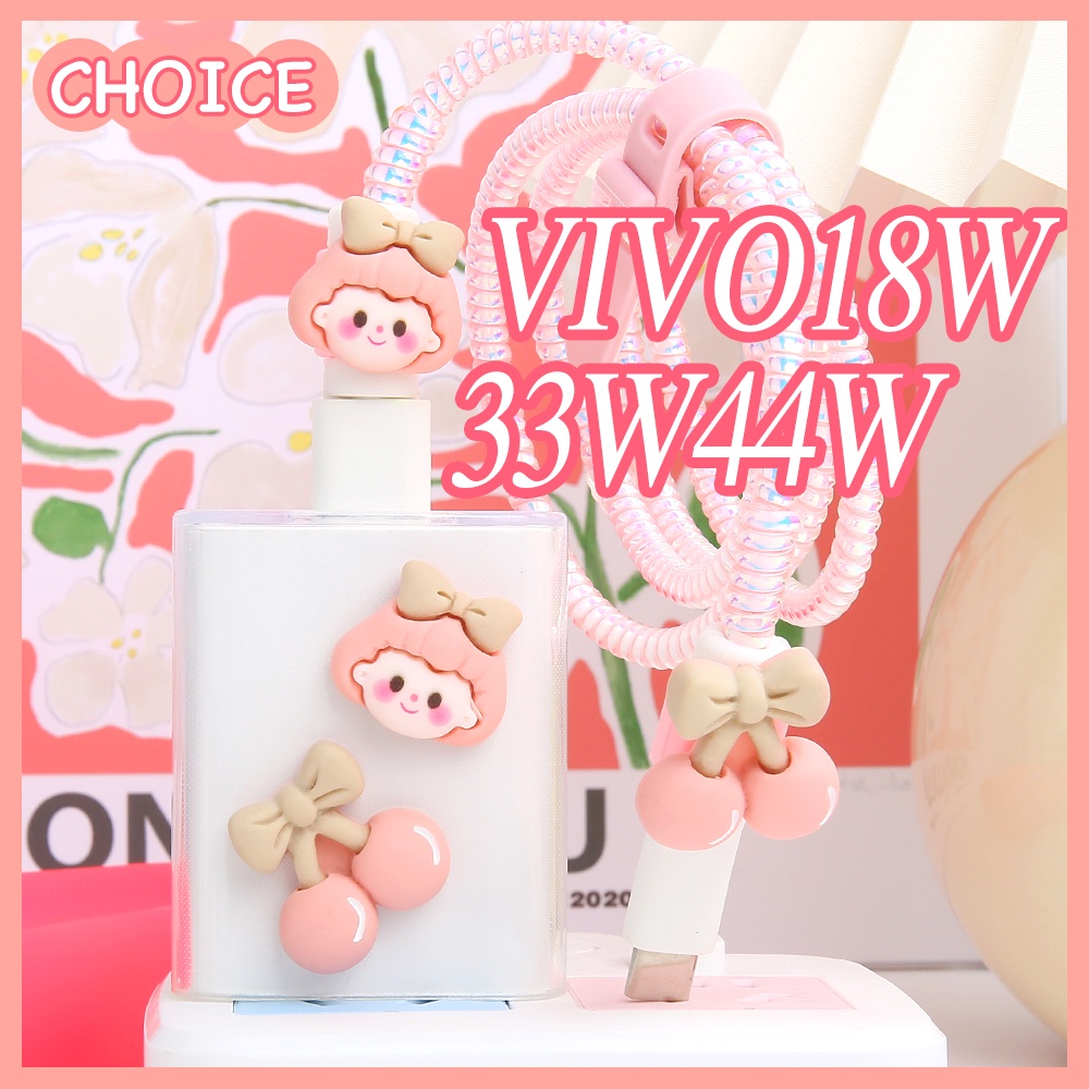 เคส TPU นิ่ม สีแคนดี้ สําหรับที่ชาร์จ VIVO 18W 33W 44W