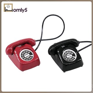 [Homyl5] โทรศัพท์บ้านตุ๊กตา ขนาดเล็ก สไตล์วินเทจ DIY สําหรับเด็ก