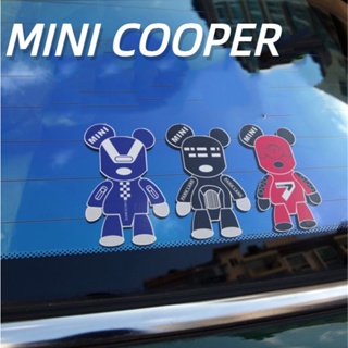 Suitable for mini cooper body sticker COUNTRYMAN CABRIO Paceman JCW CLUBMAN F54 F55 F56 F57 F60 R60 R56 R55 R61 car window cartoon bear sticker