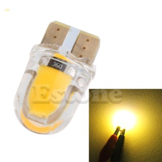 หลอดไฟซิลิโคน LED W5W T10 194 168 W5W COB 8SMD สําหรับติดป้ายทะเบียนรถยนต์