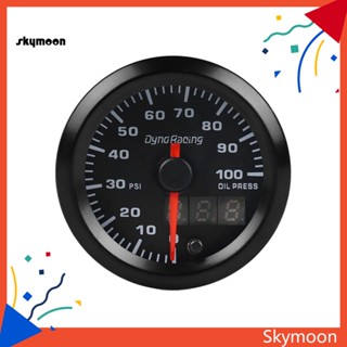 Skym* เครื่องวัดความดันน้ํามัน 0-100PSI ABS 12V 7 สี สําหรับรถยนต์