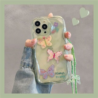 เคสป้องกันโทรศัพท์มือถือ ลายผีเสื้อ ดอกไม้ กันกระแทก สําหรับ Iphone 14pro max 13 12 11 1114promax 12 13pro xs xr 8plus