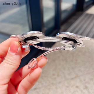 [cherry2] กิ๊บติดผมโลหะ รูปแว่นตา หรูหรา สร้างสรรค์ เครื่องประดับ สําหรับผู้หญิง [TH]