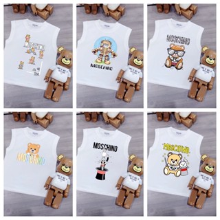 【พร้อม Brandtag】mos Size80-140 เสื้อกล้ามเด็กแรกเกิด เสื้อกั๊กผ้าฝ้าย แขนกุด แบรนด์พรีเมี่ยม เด็กผู้หญิง เด็กผู้ชาย งานเลี้ยงวันเกิด คุณภาพสูง ของขวัญสําหรับเด็กผู้ชาย และเด็กผู้หญิง