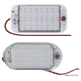 Pop โคมไฟอ่านหนังสือ LED 48 ดวง 12V-85V สําหรับติดเพดานรถยนต์