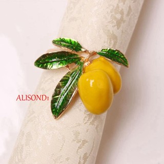 ALISOND1 แหวนรัดผ้าเช็ดปาก หรูหรา สําหรับร้านอาหาร ปาร์ตี้ โรงแรม 1/6 ชิ้น