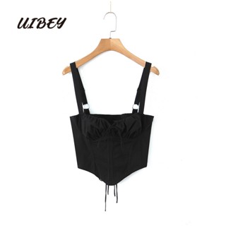 Uibey เสื้อกั๊ก เปิดหลัง แฟชั่น 6300