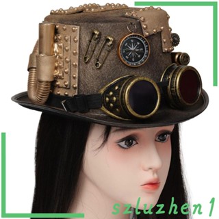 [Szluzhen1] หมวกคอสเพลย์ Steampunk สําหรับผู้ใหญ่