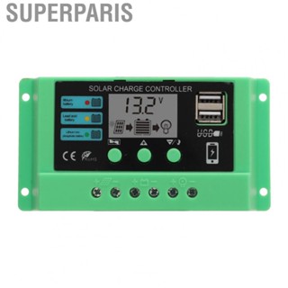 Superparis PWM Solar Charge Controller  Industrial Main Control  LCD Display 12V 24V Adjustable for Home