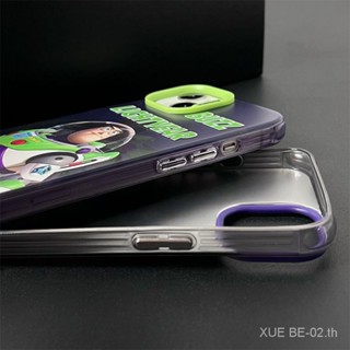 เคสมือถือ แบบแข็ง ขอบนิ่ม ลายการ์ตูนอนิเมะ Buzz Lightyear 13promax 14pro 12 กันกระแทก สําหรับ iPhone 11