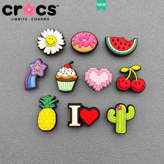 Jibbitz crocs charms หัวเข็มขัดรองเท้า อุปกรณ์เสริมรองเท้า การ์ตูนผลไม้ อาหาร ซีรีส์ น่ารัก ตกแต่งหัวเข็มขัด