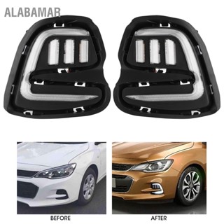 ALABAMAR หลอดไฟ LED DRL ไฟเลี้ยว Daytime Running Light 3 สี Fit สำหรับ Chevrolet Cavalier 2015-2019