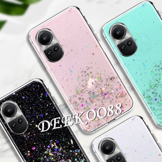 พร้อมส่ง เคสโทรศัพท์มือถือนิ่ม แบบใส ลายดาวอวกาศ วิบวับ สําหรับ OPPO Reno10 Pro Plus Pro+ 5G 2023 Reno 10 10Pro Reno10Pro+