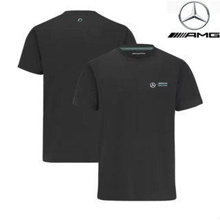 เสื้อกีฬาแขนสั้น ลายทีมแข่งขัน F1 Mercedes AMG Petronas F1 เหมาะกับฤดูร้อน สําหรับผู้ชาย และผู้หญิง 2023