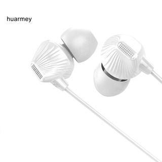 Huarmey หูฟังอินเอียร์ HiFi เบส 35 มม. แบบขดลวดเคลื่อนไหวคู่ สําหรับเล่นกีฬา