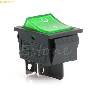 Godd สวิตช์โยกเปิดปิด SPST KCD4 4 Pin สีเหลือง แดง สําหรับรถยนต์ เรือ ใช้ในครัวเรือน