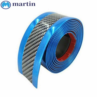 MARTIN แถบคาร์บอนไฟเบอร์ ป้องกันการชน กันชน สีฟ้า สําหรับตกแต่งรถยนต์