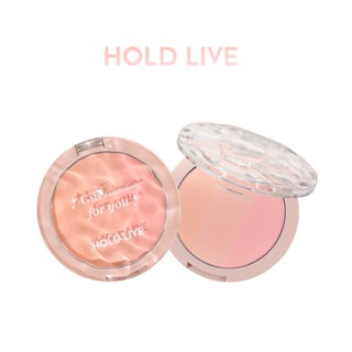 Hold LIVE บลัชออนแต่งหน้า เนื้อแมตต์ ไล่โทนสี สามสี ประกายมุก