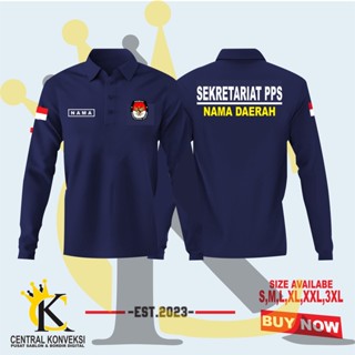 ใหม่ เสื้อยืดคอปก 02 POLOSHIRT Long PPS Secretariat Secretariat FREE Name/PPS Secretariat Collar Shirt - PANJANG