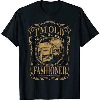 แฟชั่นใหม่ล่าสุด Im Old Fashioned TEE-เสื้อยืดค็อกเทลวิสกี้