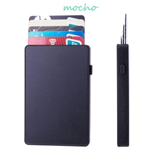 Mocho เคสการ์ด Rfid กันขโมย อลูมิเนียมอัลลอย Rfid ป้องกัน Rfid บล็อกปลอกบัตรเครดิต