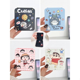 เคสการ์ดเกม 12 in 1 ลายการ์ตูนชินจัง โตโรโร่น่ารัก อุปกรณ์เสริม สําหรับ NS Switch Oled Game