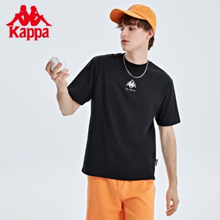 เสื้อยืดแขนสั้นลําลอง คอกลม พิมพ์ลาย Kappa Kappa เหมาะกับการเล่นกีฬา แฟชั่นคู่รัก สําหรับผู้ชาย และผู้หญิง