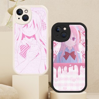 เคสโทรศัพท์มือถือหนังแกะ ป้องกัน ลาย Happy Sugar Life สําหรับ iPhone 13 12 11 14 Pro Max Mini 7 8 Plus X XS XR