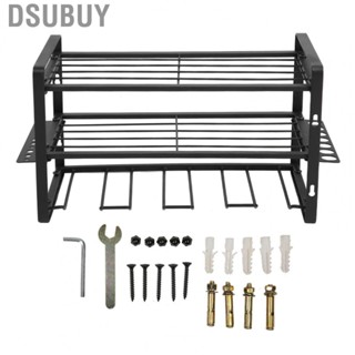 Dsubuy Drill Organizer Black Holder 150lb Load Bearing Wall Mount Tool Rack