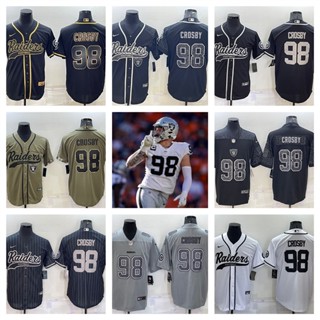 NFL Las Vegas Raiders Maxx Crosby เสื้อยืดเสื้อสปอร์ต