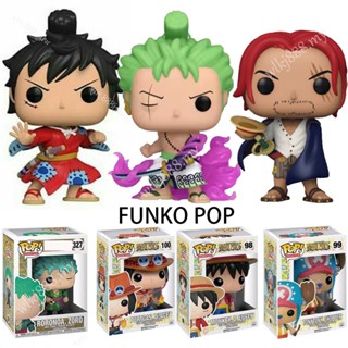 Funko POP โมเดลฟิกเกอร์ One Piece Zoro 1288 The country of peace Luffy Ace Chopper Shanks สําหรับเก็บสะสม ของที่ระลึก ตกแต่งสํานักงาน