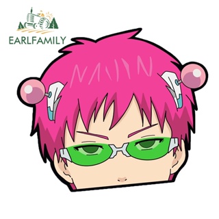 Earlfamily สติกเกอร์ไวนิล กันน้ํา ลายอนิเมะ Campervan RV Saiki K Peeker ขนาด 13 ซม. สําหรับตกแต่งรถยนต์